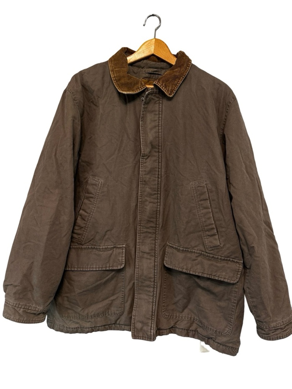 Sonoma Green Barn Jacket XL Canvas Field Coat Corduroy Collar Workwear Chore